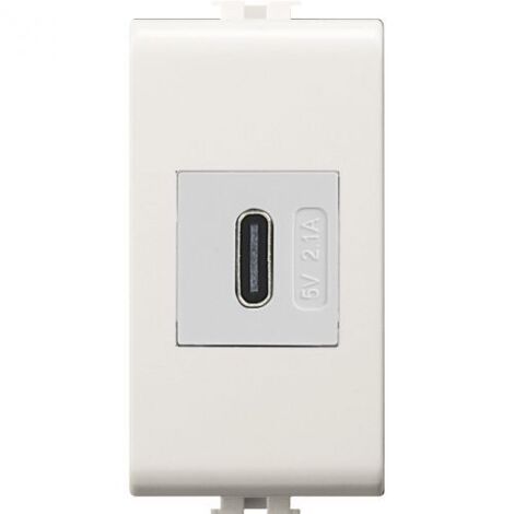 Alimentatore da incasso usb-c easy bianco