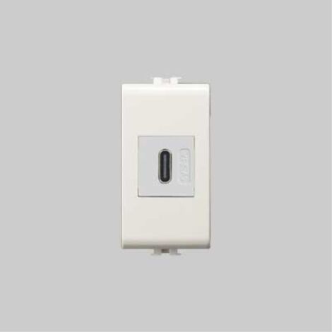 Alimentatore da incasso usb-c 'easy' bianco EC ELETTROCANALI