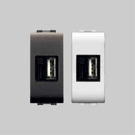 Alimentatore da incasso usb 'mylife' bianco EC ELETTROCANALI