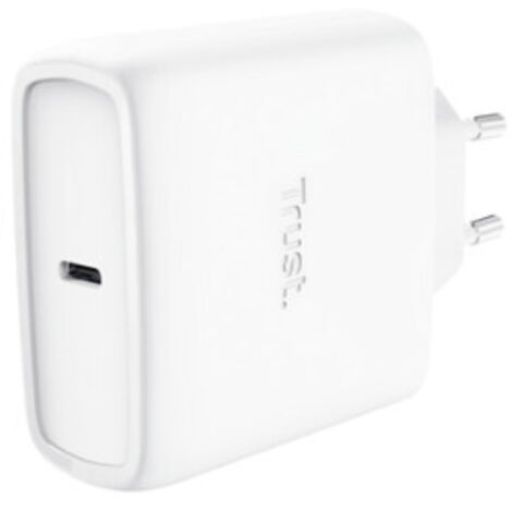 Alimentatore da rete Trust Maxo 65W Usb-c GaN + cavo 2m Bianco [25524]