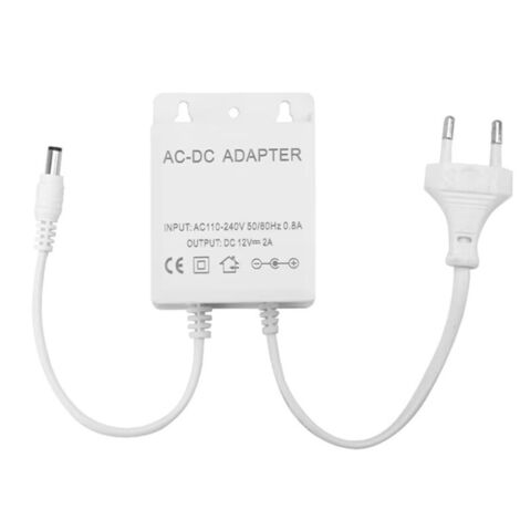 Alimentatore di rete 110-240 V CA, uscita 12 V CC, spina UE, telecamera di sicurezza CCTV IP AHD, impermeabile