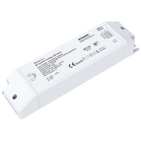 Alimentatore Dimmerabile CV 12V 40W 3 Canali Con Telecomando RF 2.4G Per Striscia Led 12V PB-40-12-3