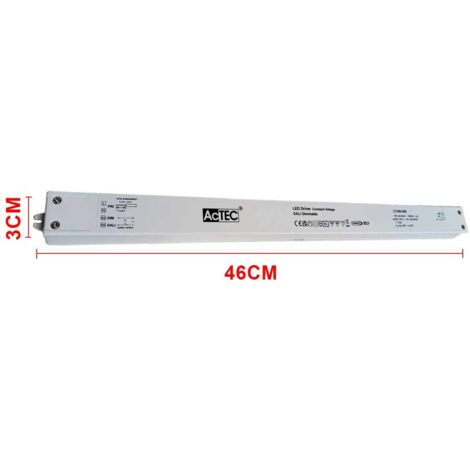 Alimentatore Dimmerabile DALI2 PUSH Pulsante 24V 240W Super Slim 450X32X23mm