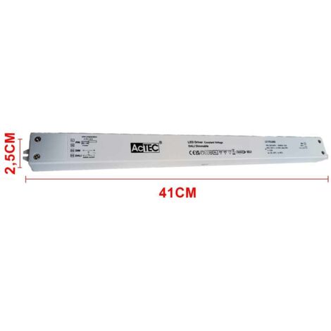 Alimentatore Dimmerabile DALI2 PUSH Pulsante 24V 75W Super Slim 400X32X21,6mm