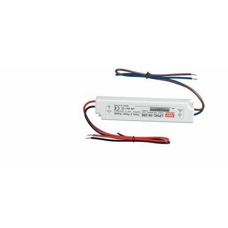 Alimentatore Driver MW LPHC Corrente Costante IP67 OUTPUT 6-48V 350mA 16,8W  INPUT AC180-264V