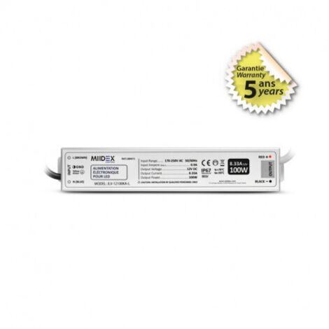 Alimentatore elettronico per LED 100W 24V DC 4,17A