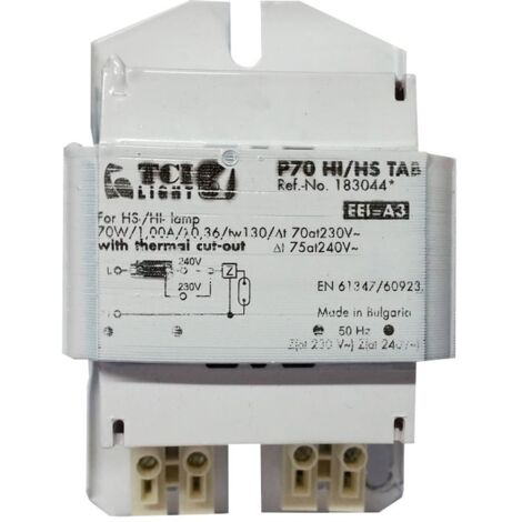 Alimentatore ferromagnetico TCI 70W con protezione termica 183044