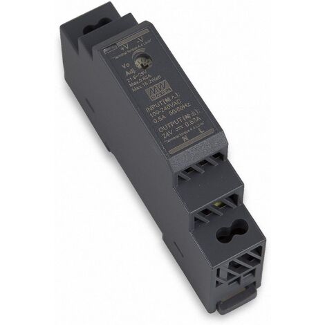 Alimentatore Guida DIN CA/CC Ultra Slim 15W 24V 0,63A Meanwell HDR-15-24
