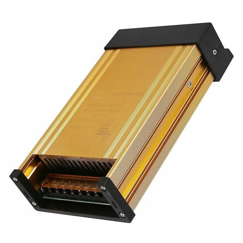 Fuente de alimentación metálica v-tac de 400 w, 24 v, 16,6 a, 3 salidas, ventilador de refrigeración, 223 x 118 x 50 mm, IP45