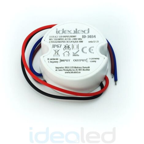 Alimentatore LED 12V 10W IP67 da incasso IdeaLED ID-3034