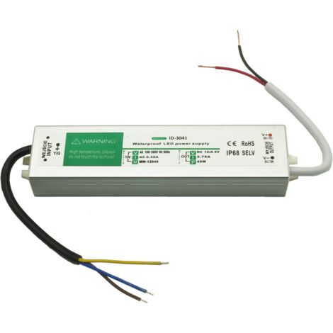Alimentatore LED 12V 45W 3,75A IP67 IdeaLED ID-3041