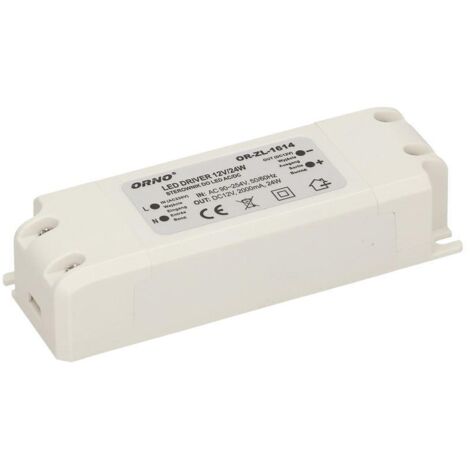 Alimentatore LED 24W 12V DC IP20 - OR-ZL-1614