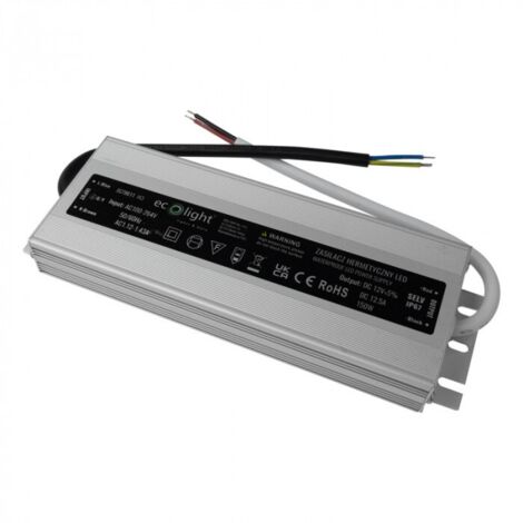 Alimentatore LED IP67 150W 12V 12,5A Ecolight EC79611