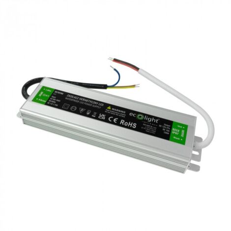 Alimentatore LED stagno 120W 12V 10A IP67 Ecolight EC79765