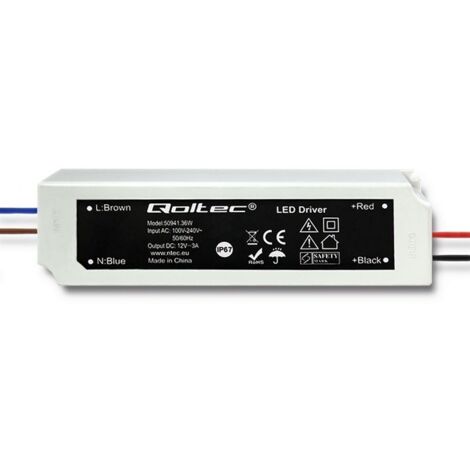 Alimentatore LED switching IP67 36W 12V 3A impermeabile
