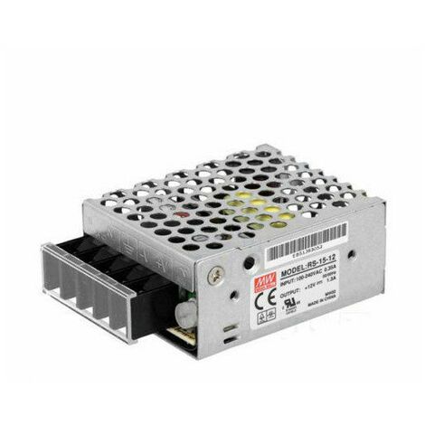 Alimentatore Meanwell 15W Per Strip Led 24V Trasformatore RS-15-24