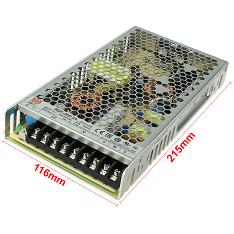 Alimentatore MW MEAN WELL CV 200W 24V 8,4A RSP-200-24 Trasformatore Da AC 220V a DC 24V Senza Ventola