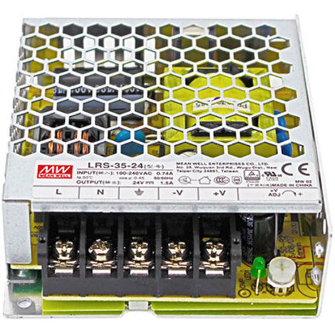Alimentatore MW MEAN WELL CV 35W 1,5A LRS-35-24 Trasformatore Da AC 220V A DC 24V Per Striscia Led