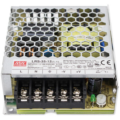 Alimentatore MW MEAN WELL CV 35W 3A LRS-35-12 Trasformatore Da AC 220V A DC 12V Per Striscia Led