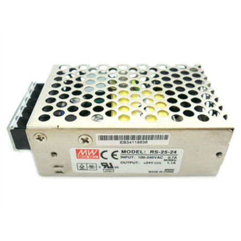 Alimentatore MW MEAN WELL CV Trasformatore 24V 25W 1,1A RS-25-24 Per Illuminazione A Led