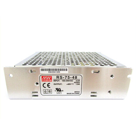 Alimentatore MW MEAN WELL CV Trasformatore 48V 75W 1,6A LRS-75-48 Da AC 220V A DC 48V