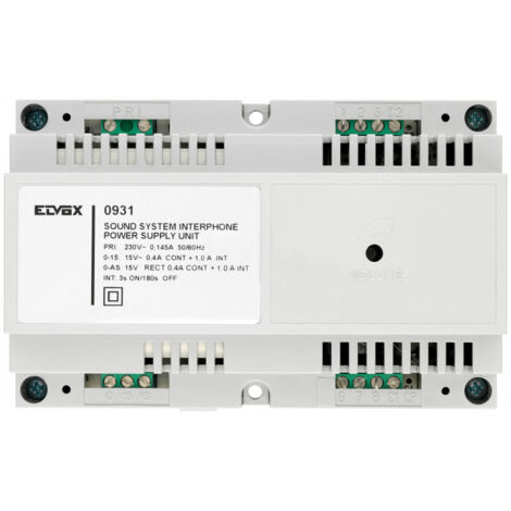 Alimentatore per citofonia Vimar Elvox Sound System 230V AC 55 VA 0931