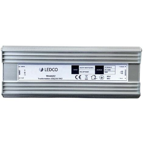 Alimentatore per led Ledco 60W 24V IP67 TR2460/67