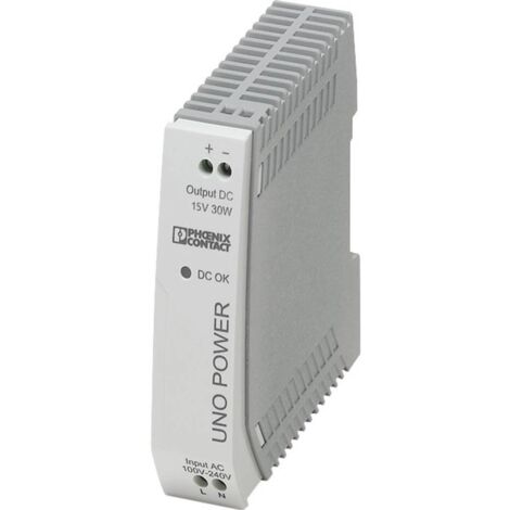 Alimentatore Phoenix Contact UNO POWER 15V 30W per guida DIN