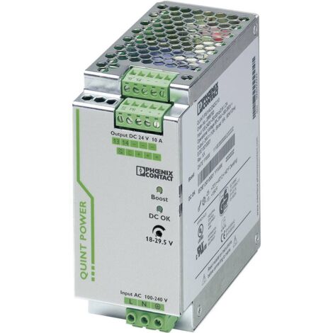 Alimentatore rail DIN Phoenix Contact QUINT PS 24V DC 10A