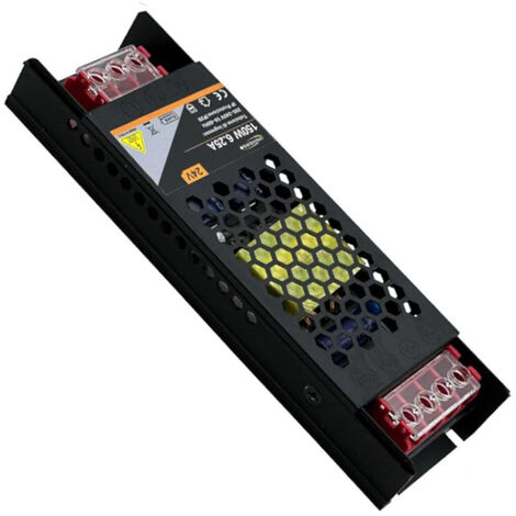 Alimentatore slim stabilizzato 24v 150 watt switch trasformatore 6.25 mha per videosorveglianza e led