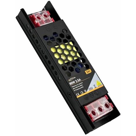 Alimentatore Slim Stabilizzato 24v 60 W Trasformatore 2.5 Mha Per Telecamera Led