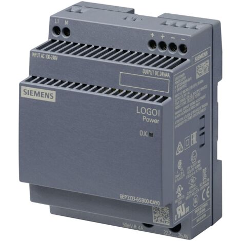 Alimentatore stabilizzato Siemens LOGO POWER 24 V/4 A 6EP33336SB000AY0
