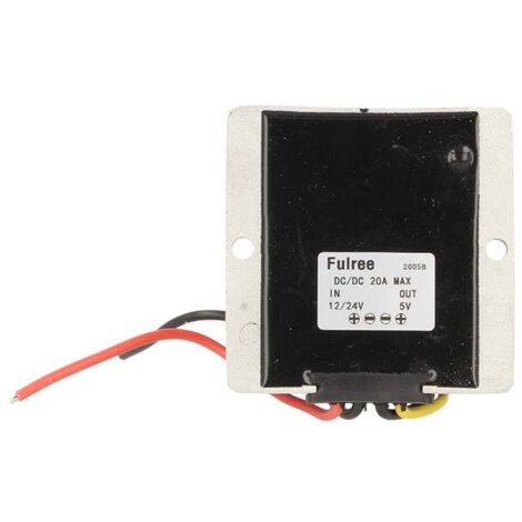 Alimentatore Step Down Convertitore DC-DC 20A Da DC 10-35V a DC 5V Fulree