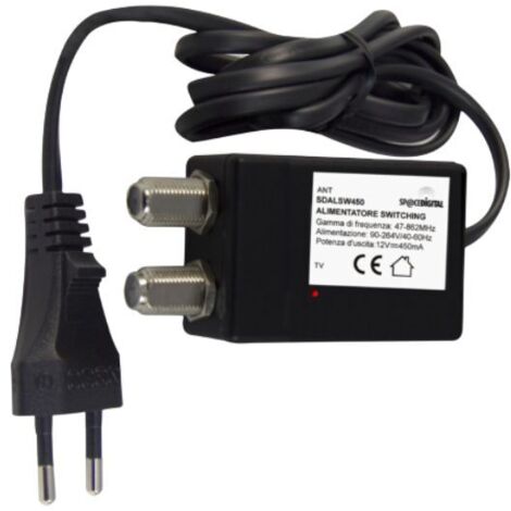 Alimentatore Switching 450mA con Connettore F - Space Digital