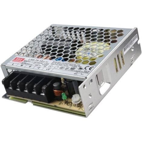 Alimentatore switching 75w 12v 6a mean well 530136984
