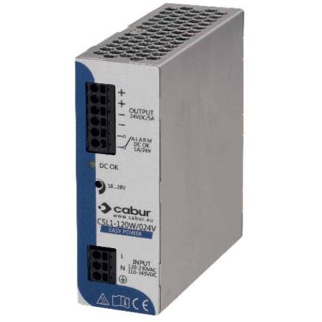Alimentatore switching Cabur Easy Power 120W 24Vdc IP20 XCSL1120W024VAA