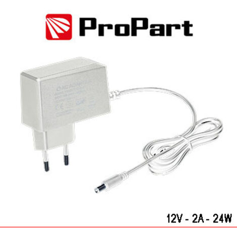 Alimentatore Switching tensione cost 12Vdc 2A (24W) Bianco