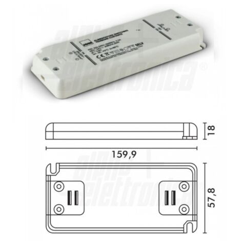 ALIMENTATORE TERMOPLASTICO SLIM 50 WATT 12 V