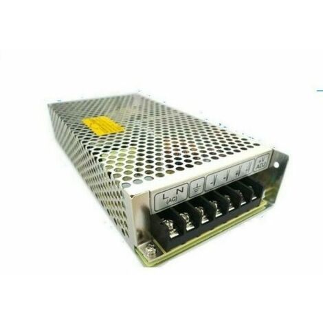 ALIMENTATORE TRASFORMATORE 220V STABILIZZATO 24V 5A TRIMMER PER LED TELECAMERA
