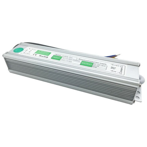Alimentatore Trasformatore Impermeabile 12v Ip67 Waterproof Striscia Led Switch 60 Watts