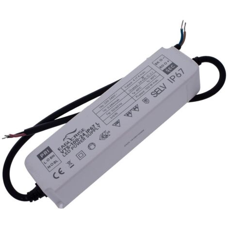 Alimentatore Trasformatore LED Cerificato ENEC Output 100W 24V 4,17A Input 220V IP67 Compatibile LPV-100-24