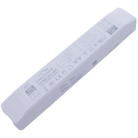 Alimentatore Trasformatore LED Cerificato ENEC Output 150W 24V 6.25A Input 220V Compatibile PLC-100-24