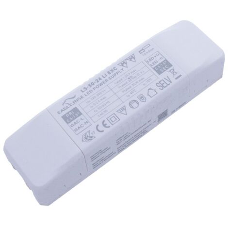Alimentatore Trasformatore LED Cerificato ENEC Output 30W 24V 1.25A Input 220V Compatibile PLC-30-24