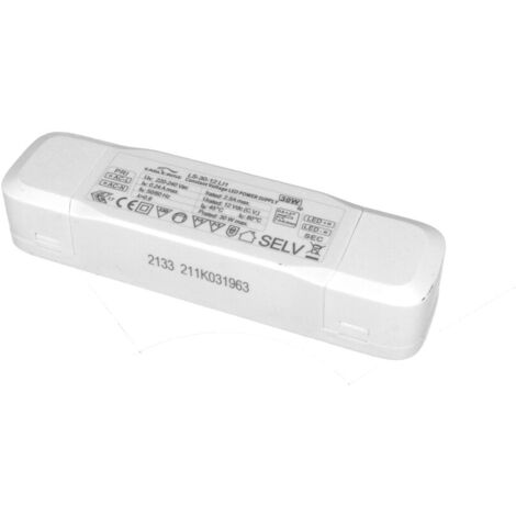 Alimentatore Trasformatore Lungo Sottile 12V 30W 2,5A Con Carcassa In Plastica Eaglerise LS-30-12 LI1