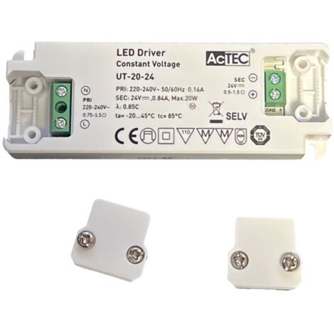 Alimentatore Trasformatore Ultra Slim 20W 24V 0.84A Tensione Costante 103X36X16 mm