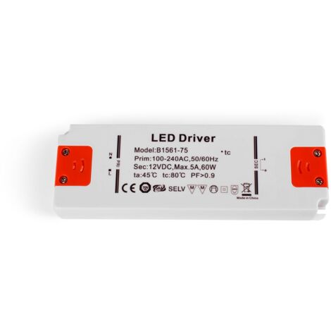 Alimentatore ultra slim 12V - 60W - IP20