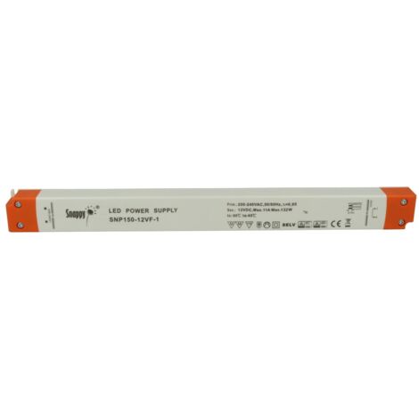 Alimentatore Ultra Slim Sottile 132W 12V Snappy SNP150-12VF-1 Trasformatore CV Per Striscia Led Profili Alluminio