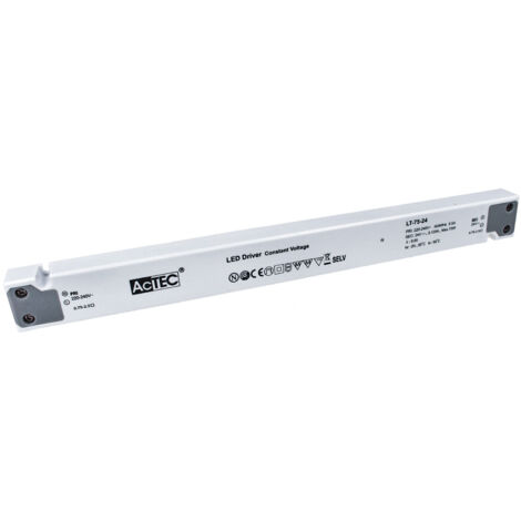 Alimentatore Ultra Slim Sottile 75W 24V Trasformatore CV Per Striscia Led In Profilato Alluminio