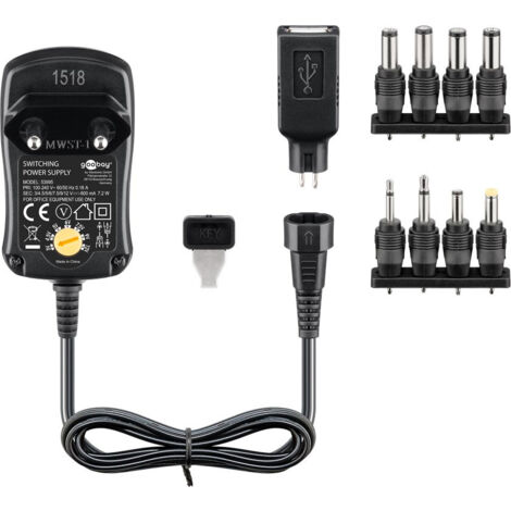 Alimentatore universale adattatore USB 600mA per telefono cellulare smartphone tablet Wentronic NTS 600