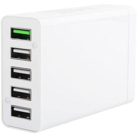 Alimentatore USB multiporta CoreParts bianco, MBXUSBA-AC0004